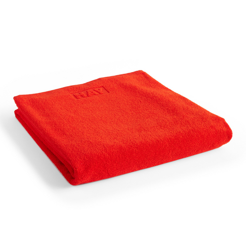 Mono Bath Sheet - Poppy Red