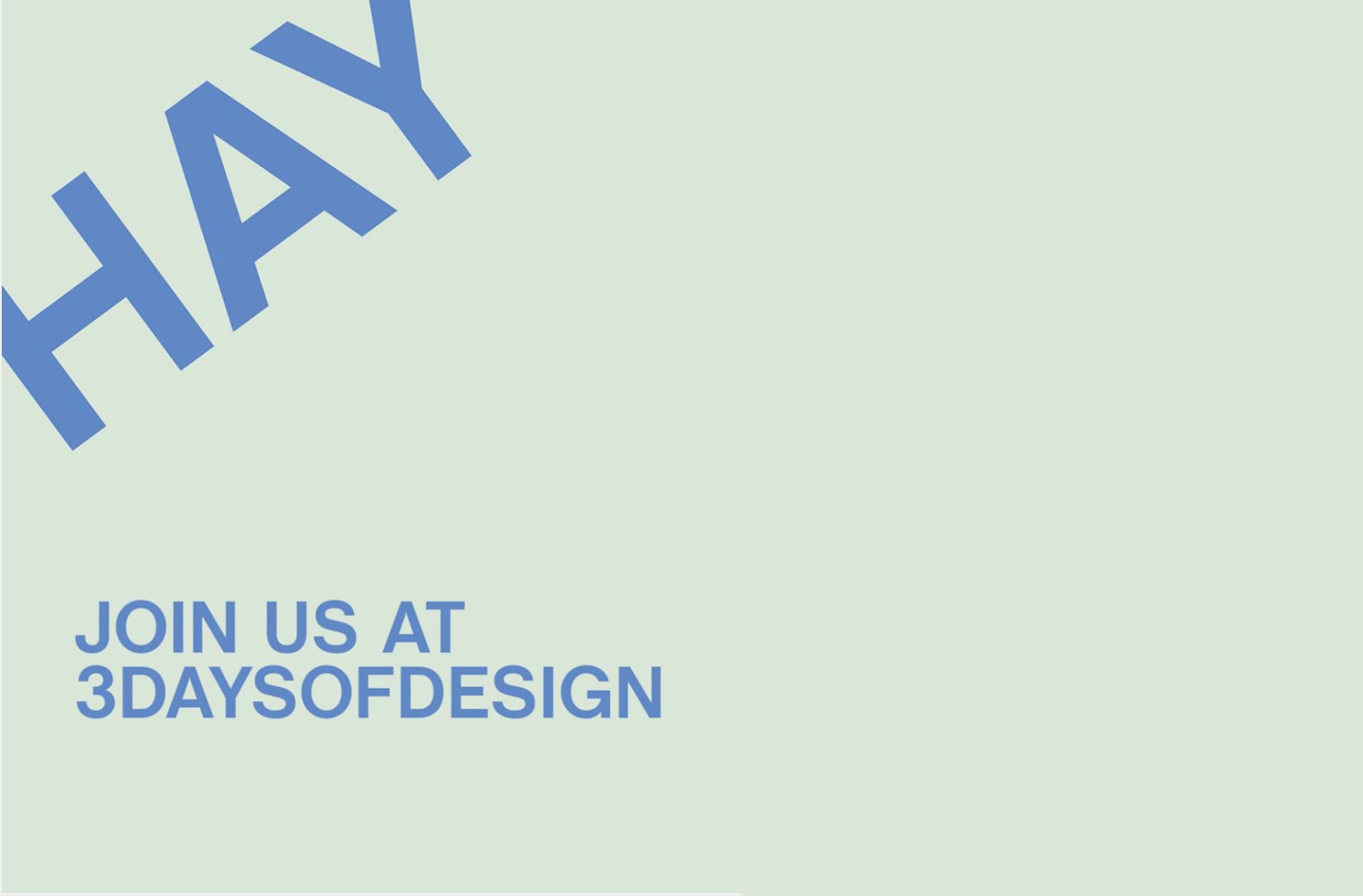 JOIN HAY AT 3 DAYS OF DESIGN 2022