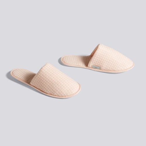 Waffle Slippers - Nude