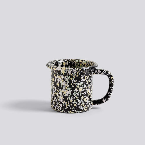 Enamel Mug, Sprinkle Black
