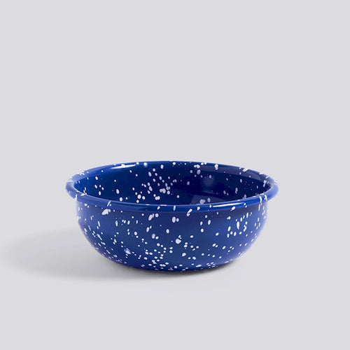 Enamel Bowl, Medium, Speckle Blue
