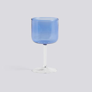 Tint Wineglass Set of 2 - Blue & Clear