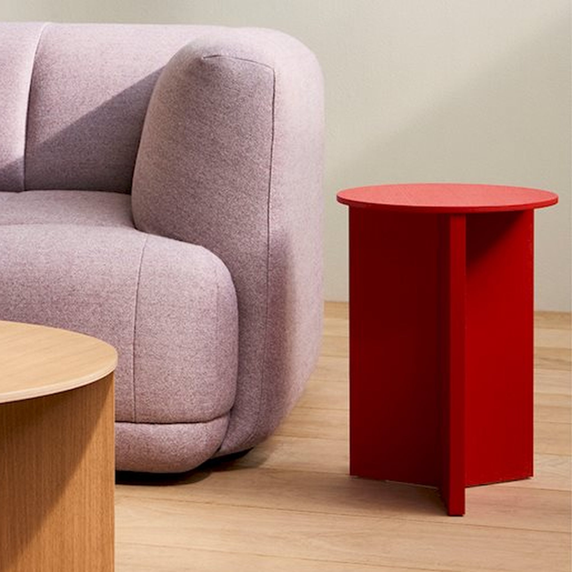 SLIT TABLE WOOD HIGH キャンディレッド Slit Table Wood High – HAY Shop