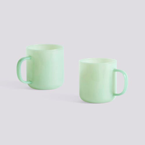 Borosilicate Mug Set of 2 Jade Light Green