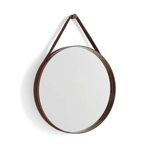 Strap Mirror No 2 Brown Ø50cm