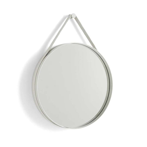 Strap Mirror No 2 Light Grey Ø50cm