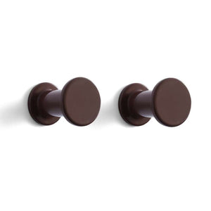 Bolt Hook Dark Brown (Set of 2)