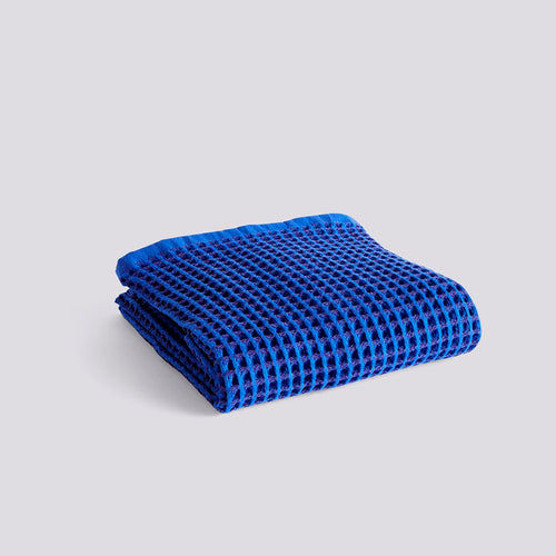 Waffle Bath Towel Vibrant Blue
