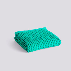 Waffle Bath Towel Emerald Green