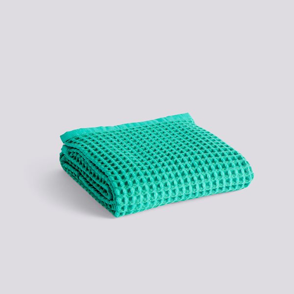 Waffle Bath Towel Emerald Green