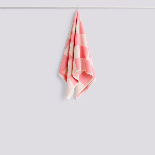 Check Hand Towel Pink