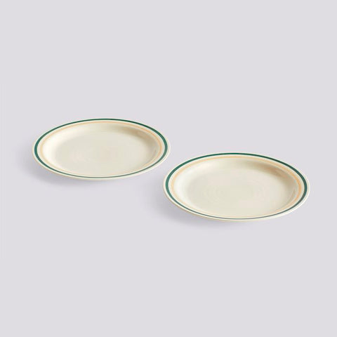 Sobremesa Plate Green and Sand Set Of 2