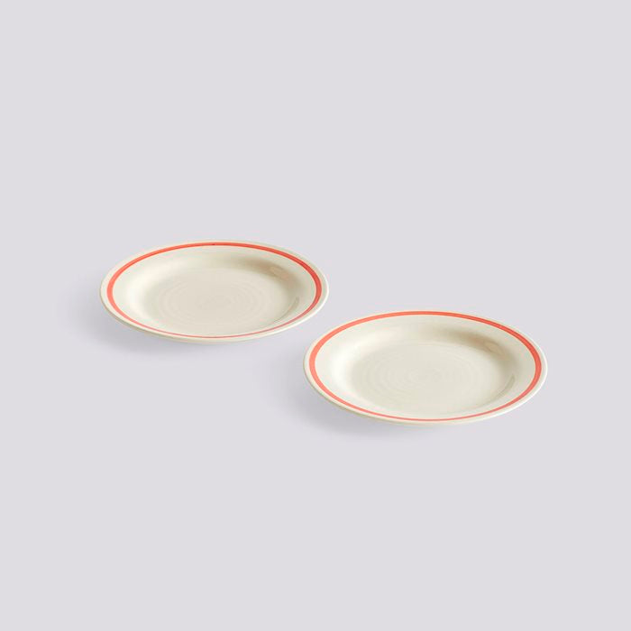 Sobremesa Plate Red Set Of 2