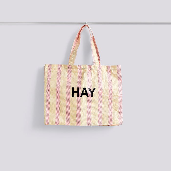 Candy Stripe Bag Medium - Red and Yellow