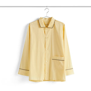 Outline Pyjama L/S Shirt - S/M Soft Yellow