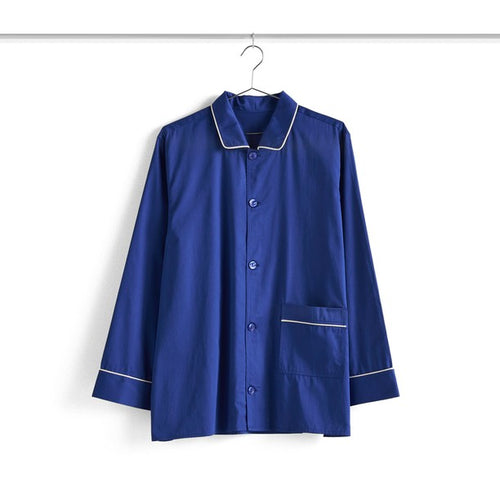 Outline Pyjama L/S Shirt - S/M Vivid Blue