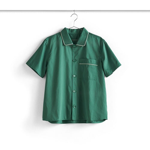 Outline Pyjama S/S Shirt - M/L Emerald Green