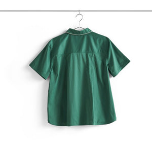 Outline Pyjama S/S Shirt - S/M Emerald Green