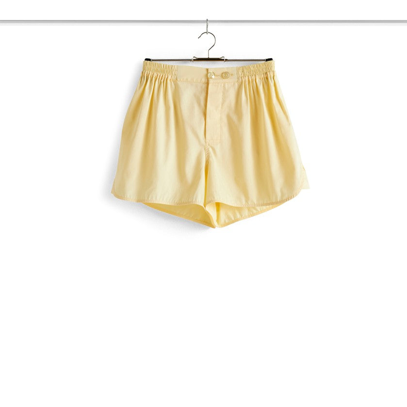 Outline Pyjama Shorts - S/M Soft Yellow