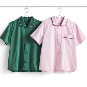 Outline Pyjama S/S Shirt - S/M Emerald Green