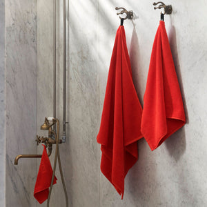 Mono Bath Towel - Poppy Red