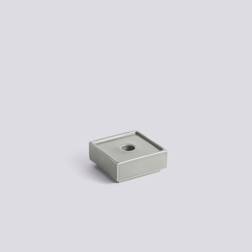 Mattone Candleholder-Small - Light Grey