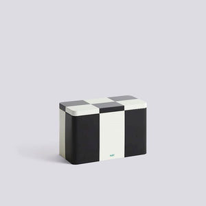 Tin Container-Medium-Black and off-white