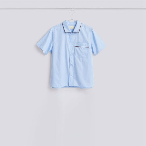 Outline Pyjama S/S Shirt-S/M-Soft blue