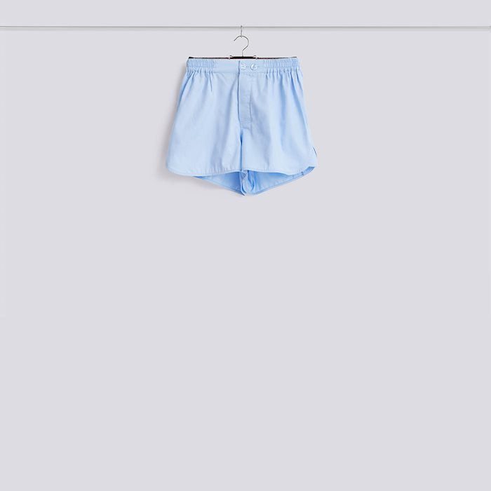 Outline Pyjama Shorts-S/M-Soft Blue