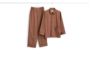 Outline Pyjama Trousers-M/L-Milk Chocolate