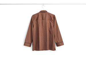 Outline Pyjama L/S Shirt-S/M-Milk Chocolate