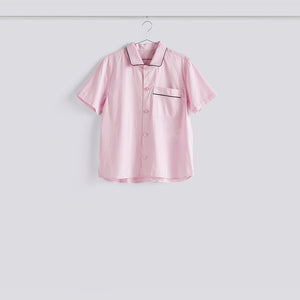 Outline Pyjama S/S Shirt-XS/S-Soft pink