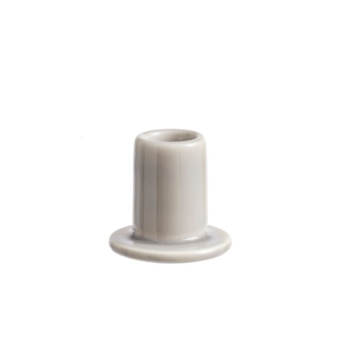 Tube Candleholder - Small Light Grey