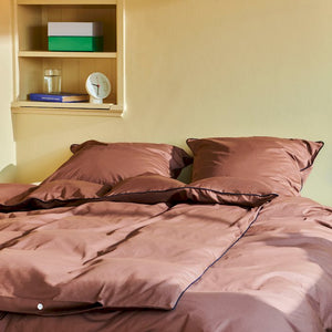 Outline Duvet Cover-W240 x L220-Milk Chocolate