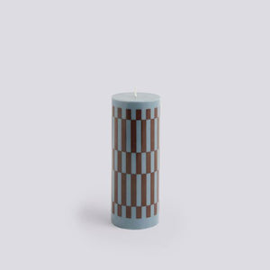 Column Candle-Medium-Anthrachite and bordeaux