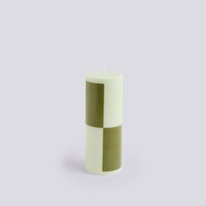 Column Candle-Medium-Light green and army green