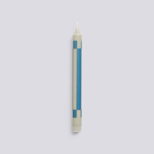 Pattern Candle-Grey and blue