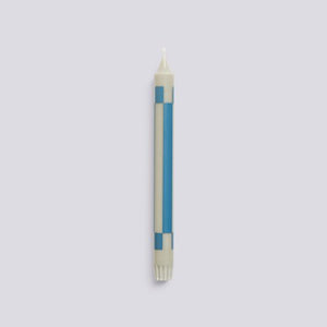 Pattern Candle-Grey and blue