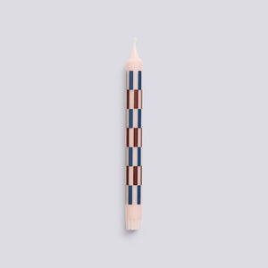 Pattern Candle-Light pink, bordeaux and dark blue check