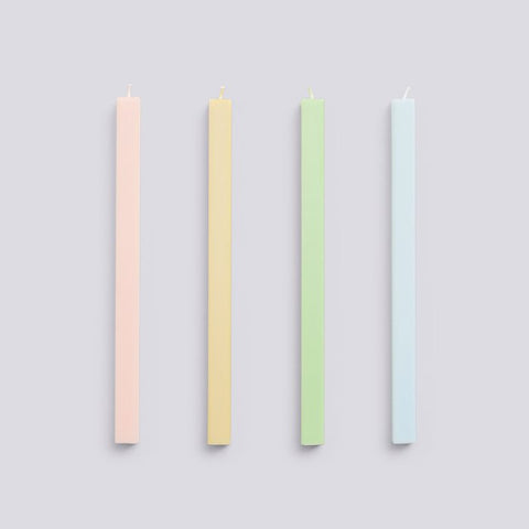 Square Candle - Set of 4 - Fresh