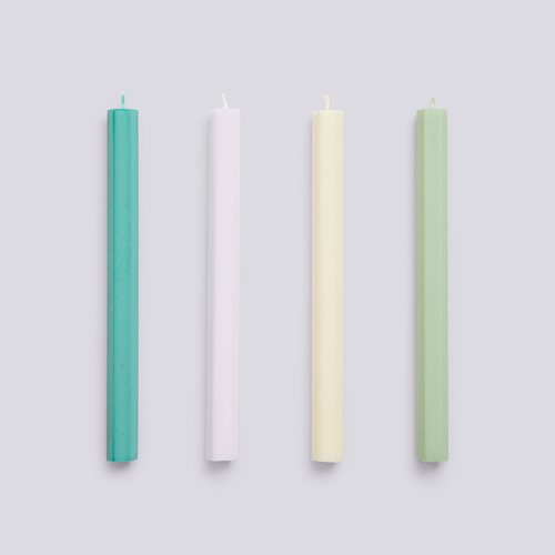 Hexagon Candle - Set of 4 - Pastel