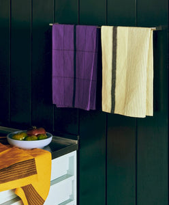 Linear Tea Towel - Soft Yellow