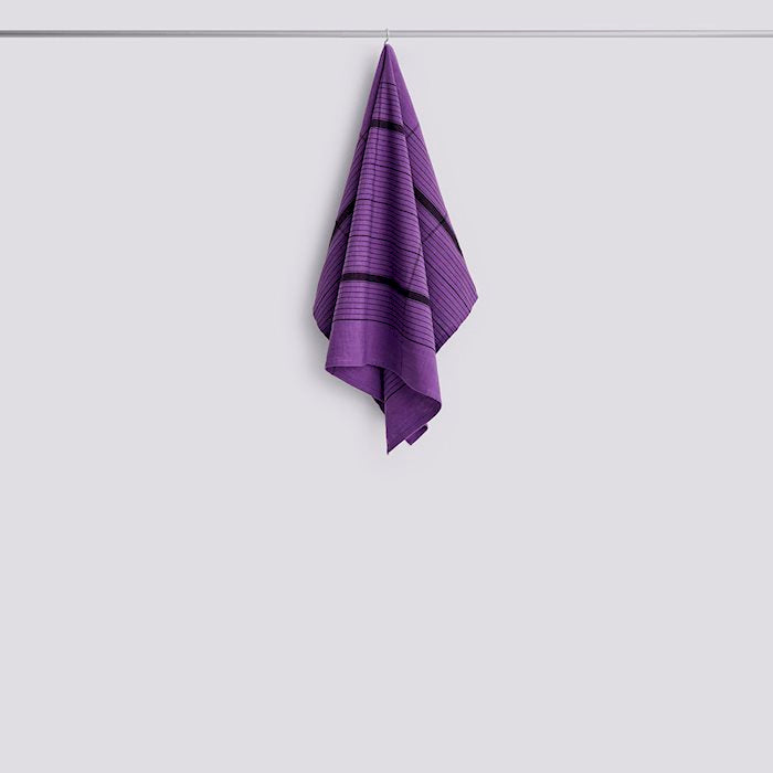 Linear Tea Towel-W52 x L80-Purple
