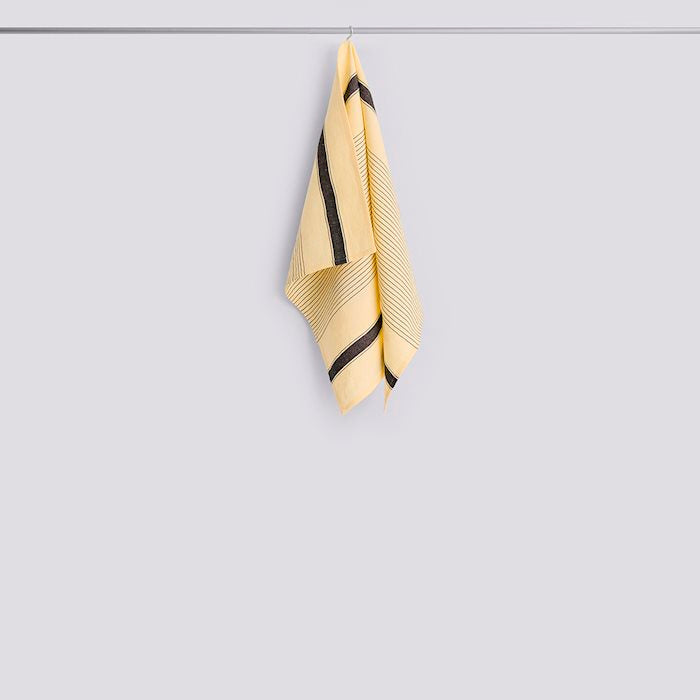 Linear Tea Towel - Soft Yellow