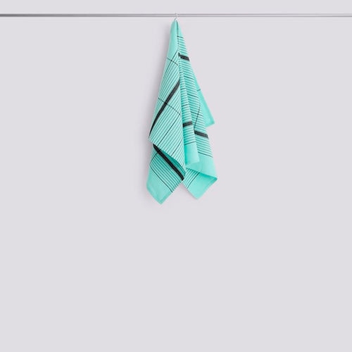 Linear Tea Towel-W52 x L80-Turquoise