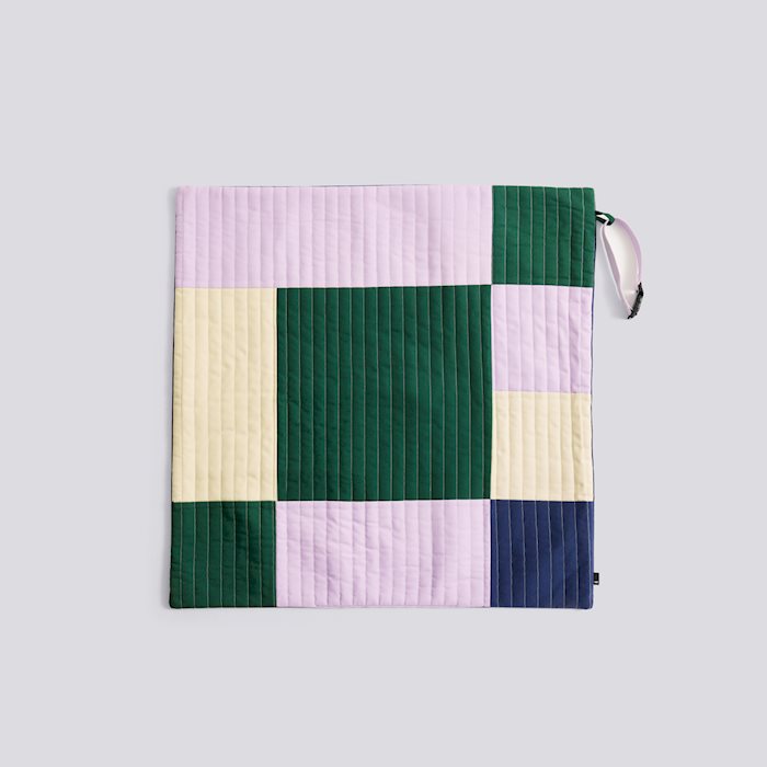 HAY Dogs Travel Blanket-80 x 80-Lavender, green and blue Quilted