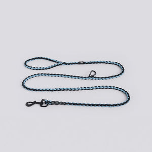 HAY Dogs Leash-Braided Adjustable M/L-Blue, black