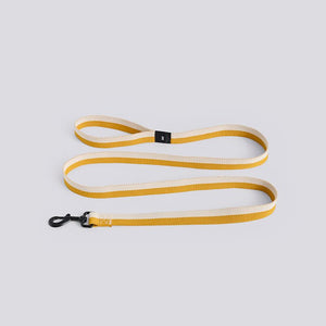 HAY Dogs Leash-Flat M/L-Off-white, ochre