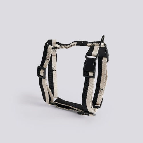 HAY Dogs Harness-Medium-Black, white