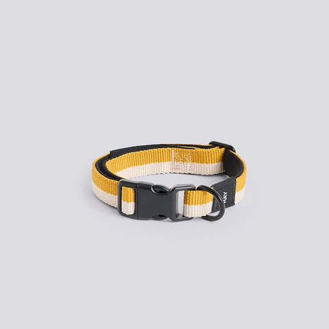HAY Dogs Collar Flat-S/M-Off-white, ochre